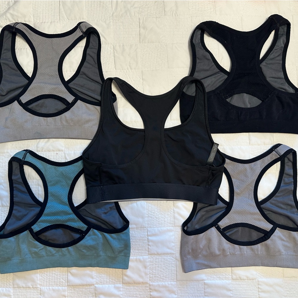 Victoria Sport & Unbranded Black and Gray Sports Bras Set - Picture 2 of 2